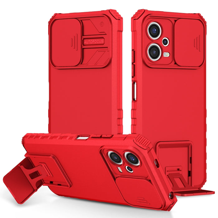 Estuche para teléfono Camshield deslizante con soporte estereoscópico, For Xiaomi Redmi Note 12 5G / Poco X5, For Xiaomi Redmi Note 12 Pro 5G / Poco X5 Pro