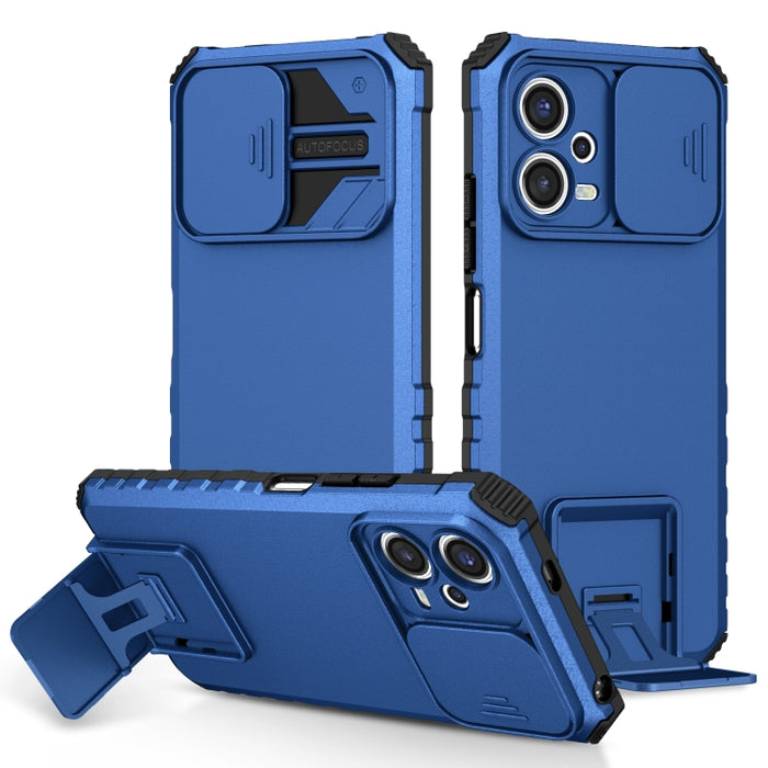 Estuche para teléfono Camshield deslizante con soporte estereoscópico, For Xiaomi Redmi Note 12 5G / Poco X5, For Xiaomi Redmi Note 12 Pro 5G / Poco X5 Pro
