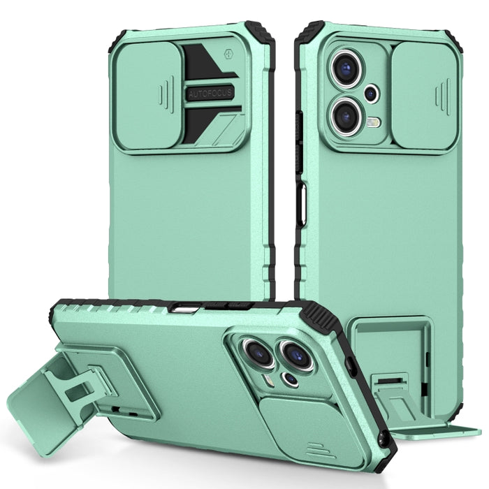 Estuche para teléfono Camshield deslizante con soporte estereoscópico, For Xiaomi Redmi Note 12 5G / Poco X5, For Xiaomi Redmi Note 12 Pro 5G / Poco X5 Pro