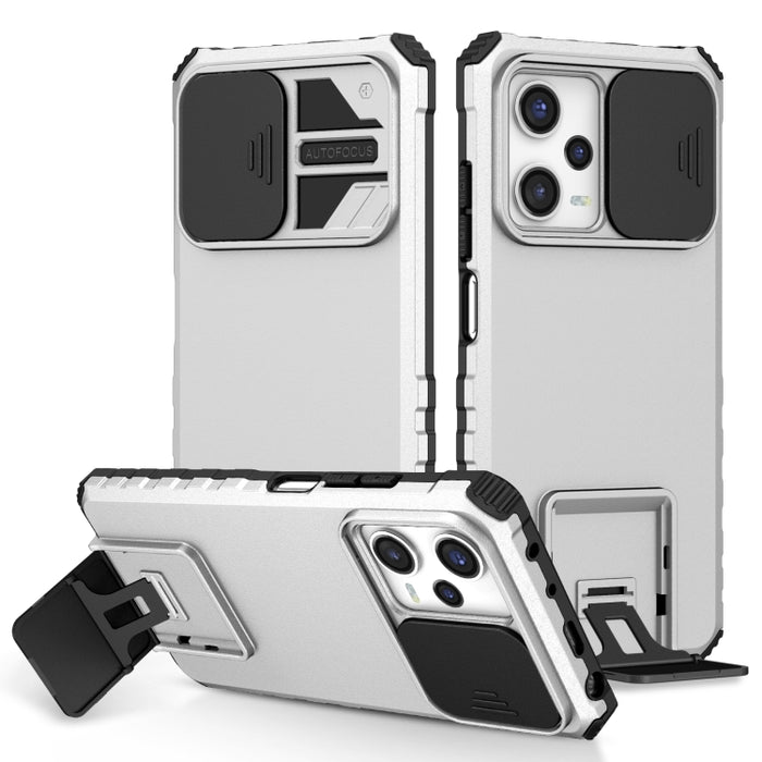 Estuche para teléfono Camshield deslizante con soporte estereoscópico, For Xiaomi Redmi Note 12 5G / Poco X5, For Xiaomi Redmi Note 12 Pro 5G / Poco X5 Pro