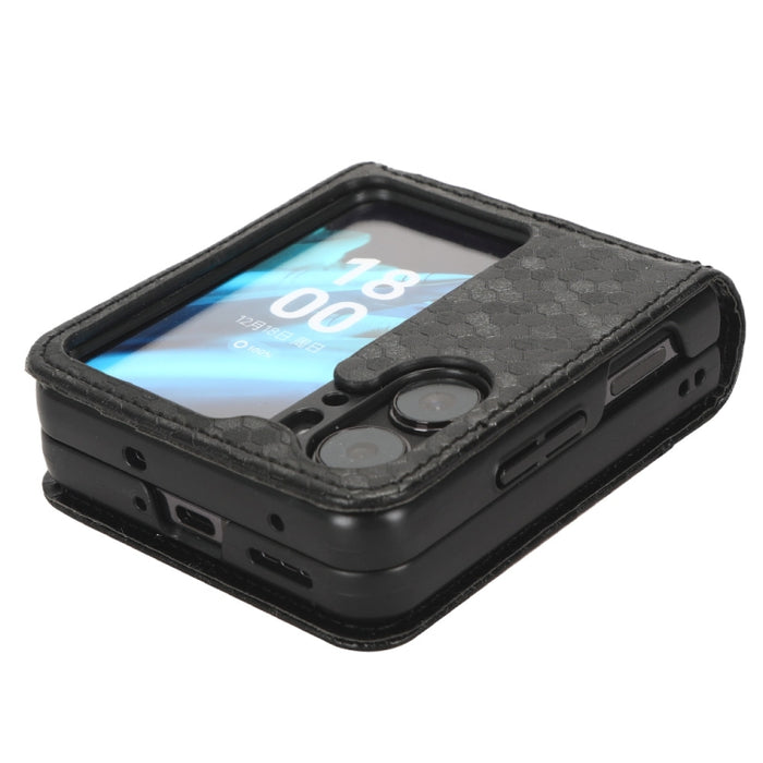 Estuche para teléfono de cuero con textura de punto de panal, For OPPO Find N2 Flip, For OPPO Find N2, For Realme C55 4G, For Realme V30 / V30T 5G, For TCL 403, For vivo V27e / S16e, For Nokia G22 4G, For Samsung Galaxy A24 4G                          ...