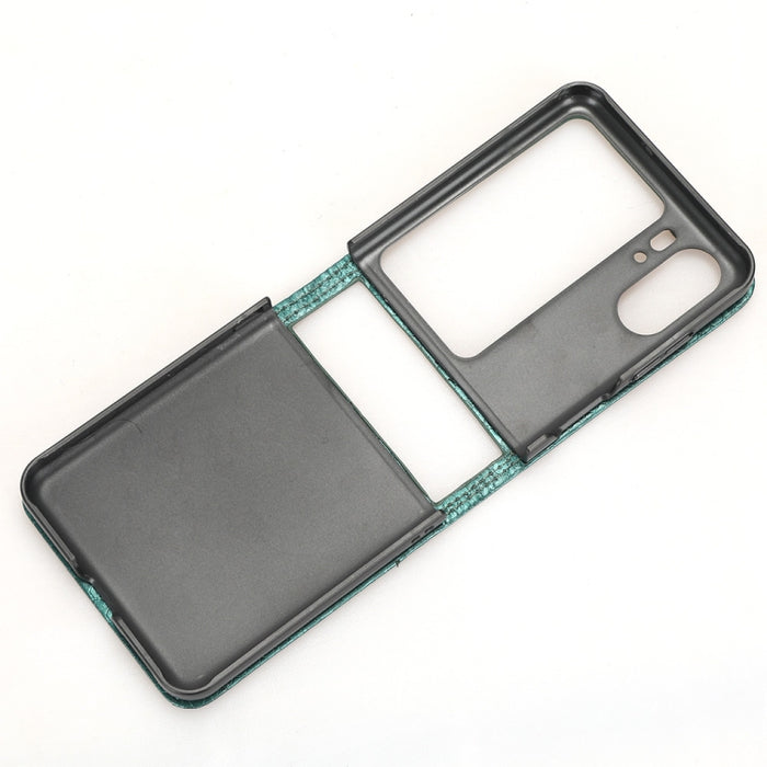 Estuche para teléfono de cuero con textura de punto de panal, For OPPO Find N2 Flip, For OPPO Find N2, For Realme C55 4G, For Realme V30 / V30T 5G, For TCL 403, For vivo V27e / S16e, For Nokia G22 4G, For Samsung Galaxy A24 4G                          ...