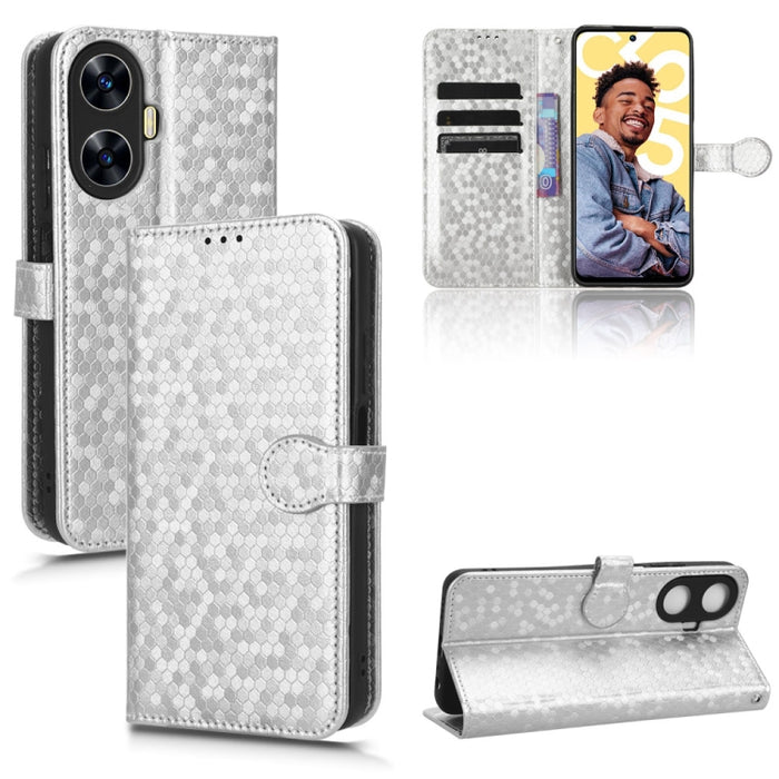 Estuche para teléfono de cuero con textura de punto de panal, For OPPO Find N2 Flip, For OPPO Find N2, For Realme C55 4G, For Realme V30 / V30T 5G, For TCL 403, For vivo V27e / S16e, For Nokia G22 4G, For Samsung Galaxy A24 4G                          ...