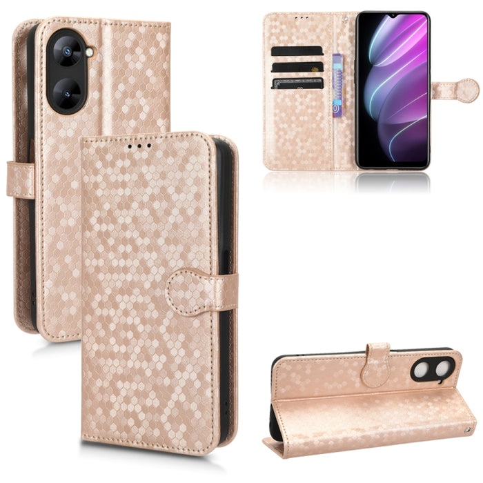 Estuche para teléfono de cuero con textura de punto de panal, For OPPO Find N2 Flip, For OPPO Find N2, For Realme C55 4G, For Realme V30 / V30T 5G, For TCL 403, For vivo V27e / S16e, For Nokia G22 4G, For Samsung Galaxy A24 4G                          ...
