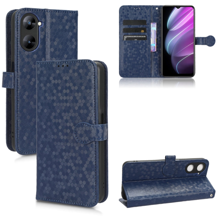 Estuche para teléfono de cuero con textura de punto de panal, For OPPO Find N2 Flip, For OPPO Find N2, For Realme C55 4G, For Realme V30 / V30T 5G, For TCL 403, For vivo V27e / S16e, For Nokia G22 4G, For Samsung Galaxy A24 4G                          ...