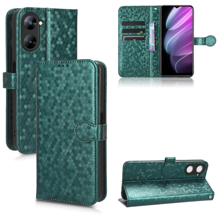Estuche para teléfono de cuero con textura de punto de panal, For OPPO Find N2 Flip, For OPPO Find N2, For Realme C55 4G, For Realme V30 / V30T 5G, For TCL 403, For vivo V27e / S16e, For Nokia G22 4G, For Samsung Galaxy A24 4G                          ...