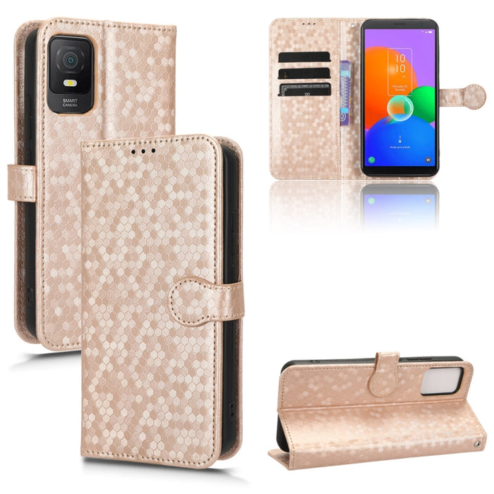 Estuche para teléfono de cuero con textura de punto de panal, For OPPO Find N2 Flip, For OPPO Find N2, For Realme C55 4G, For Realme V30 / V30T 5G, For TCL 403, For vivo V27e / S16e, For Nokia G22 4G, For Samsung Galaxy A24 4G                          ...