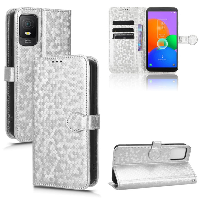 Estuche para teléfono de cuero con textura de punto de panal, For OPPO Find N2 Flip, For OPPO Find N2, For Realme C55 4G, For Realme V30 / V30T 5G, For TCL 403, For vivo V27e / S16e, For Nokia G22 4G, For Samsung Galaxy A24 4G                          ...