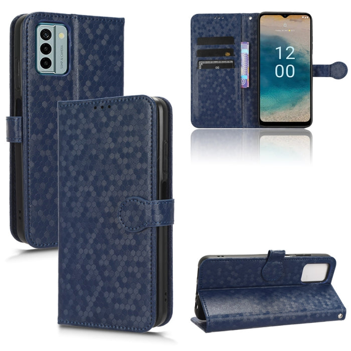 Estuche para teléfono de cuero con textura de punto de panal, For OPPO Find N2 Flip, For OPPO Find N2, For Realme C55 4G, For Realme V30 / V30T 5G, For TCL 403, For vivo V27e / S16e, For Nokia G22 4G, For Samsung Galaxy A24 4G                          ...