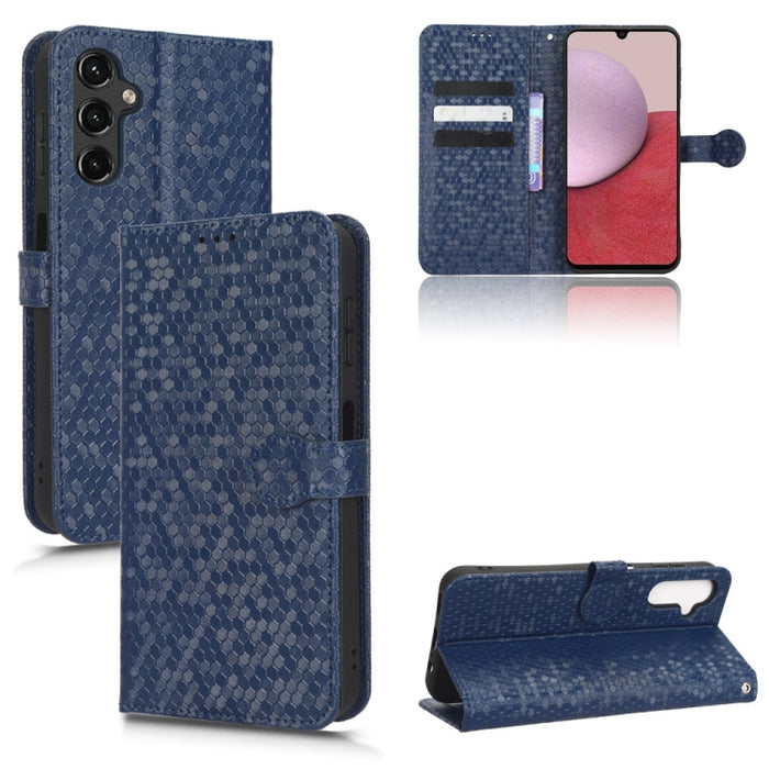 Estuche para teléfono de cuero con textura de punto de panal, For OPPO Find N2 Flip, For OPPO Find N2, For Realme C55 4G, For Realme V30 / V30T 5G, For TCL 403, For vivo V27e / S16e, For Nokia G22 4G, For Samsung Galaxy A24 4G                          ...