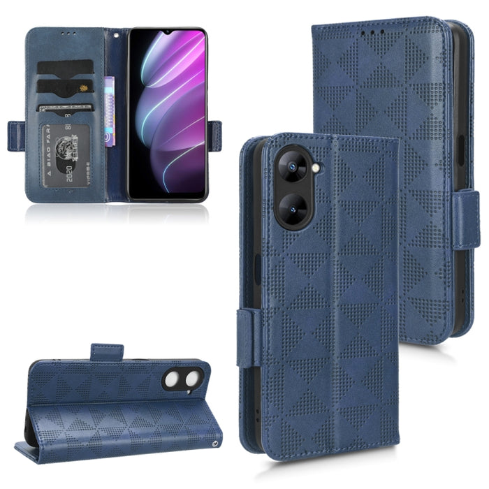 Estuche para teléfono de cuero con triángulo simétrico, For Realme V30 / V30T 5G, For Nokia G22 4G, For Xiaomi Redmi Note 12 4G Global