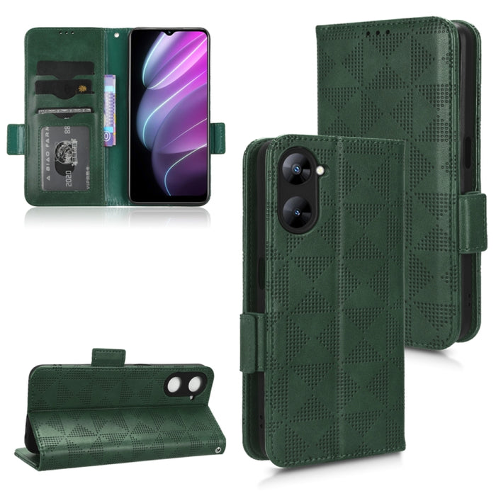 Estuche para teléfono de cuero con triángulo simétrico, For Realme V30 / V30T 5G, For Nokia G22 4G, For Xiaomi Redmi Note 12 4G Global
