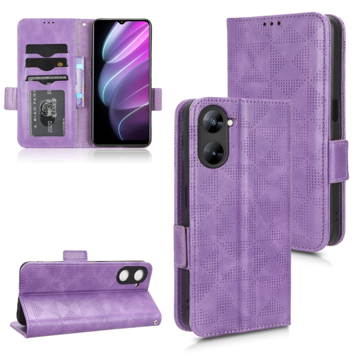 Estuche para teléfono de cuero con triángulo simétrico, For Realme V30 / V30T 5G, For Nokia G22 4G, For Xiaomi Redmi Note 12 4G Global