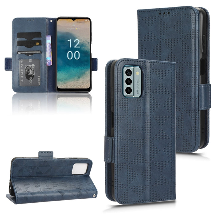 Estuche para teléfono de cuero con triángulo simétrico, For Realme V30 / V30T 5G, For Nokia G22 4G, For Xiaomi Redmi Note 12 4G Global
