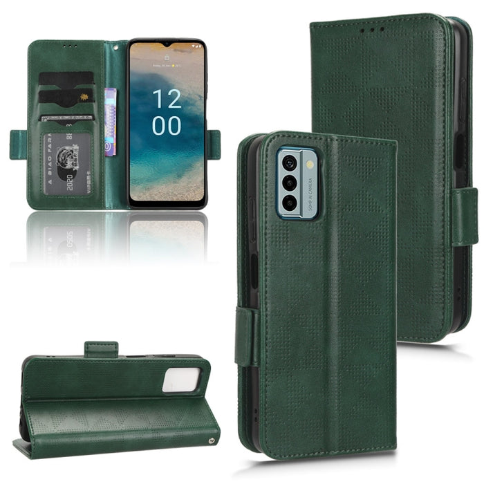 Estuche para teléfono de cuero con triángulo simétrico, For Realme V30 / V30T 5G, For Nokia G22 4G, For Xiaomi Redmi Note 12 4G Global
