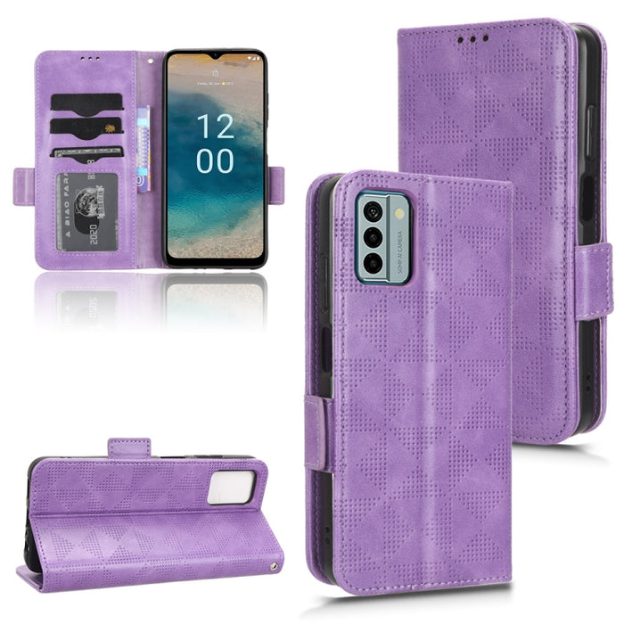 Estuche para teléfono de cuero con triángulo simétrico, For Realme V30 / V30T 5G, For Nokia G22 4G, For Xiaomi Redmi Note 12 4G Global