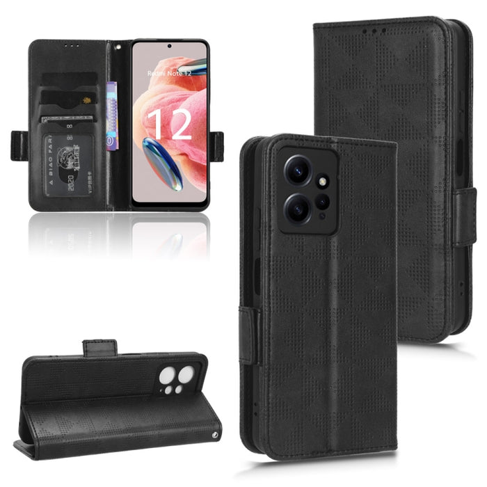 Estuche para teléfono de cuero con triángulo simétrico, For Realme V30 / V30T 5G, For Nokia G22 4G, For Xiaomi Redmi Note 12 4G Global