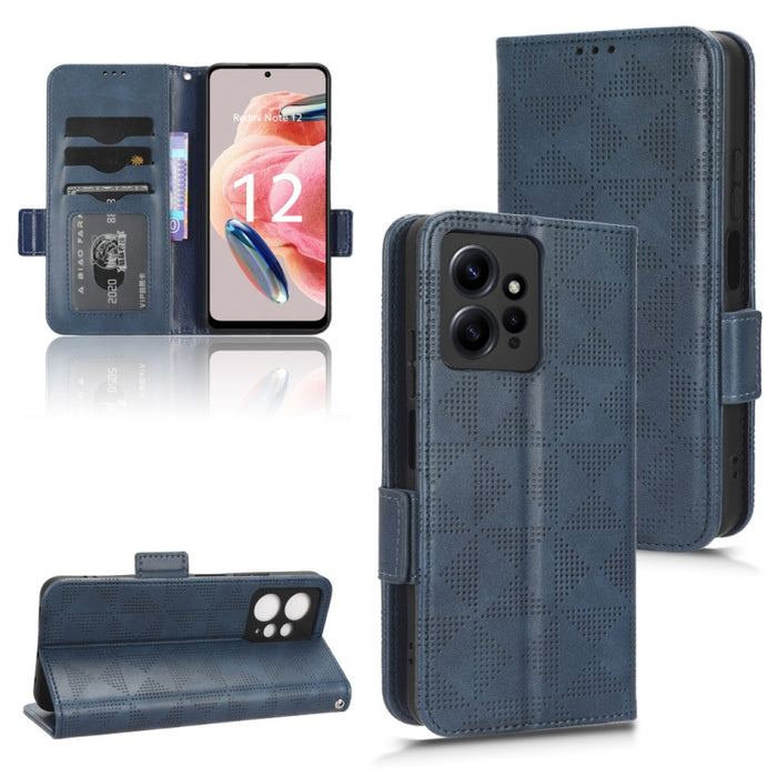 Estuche para teléfono de cuero con triángulo simétrico, For Realme V30 / V30T 5G, For Nokia G22 4G, For Xiaomi Redmi Note 12 4G Global