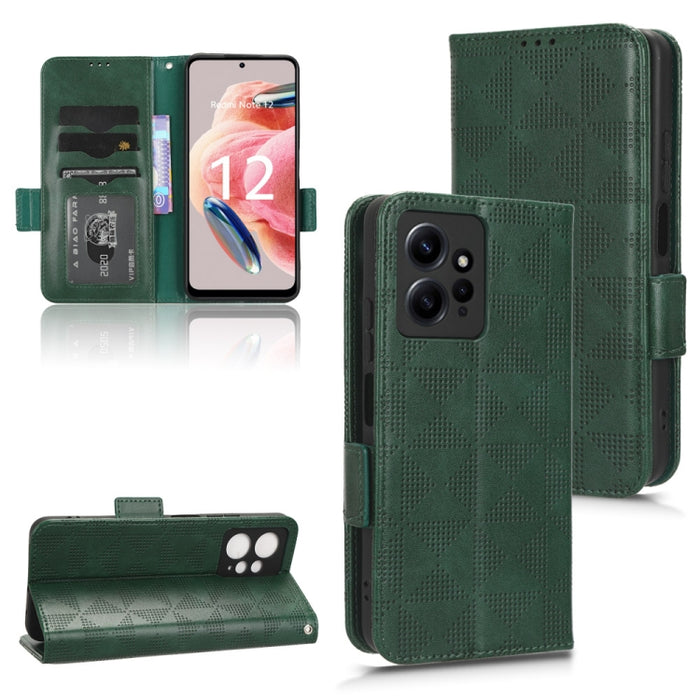 Estuche para teléfono de cuero con triángulo simétrico, For Realme V30 / V30T 5G, For Nokia G22 4G, For Xiaomi Redmi Note 12 4G Global