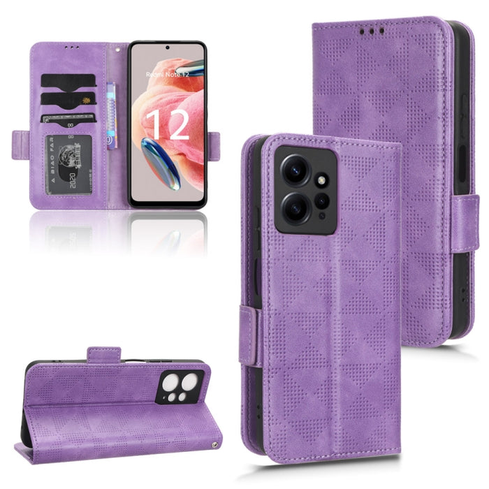 Estuche para teléfono de cuero con triángulo simétrico, For Realme V30 / V30T 5G, For Nokia G22 4G, For Xiaomi Redmi Note 12 4G Global