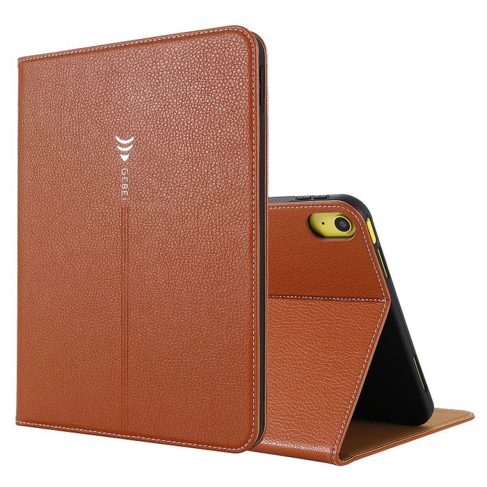 Funda de cuero para tableta con textura de seda GEBEI, For iPad 10th Gen 10.9 2022