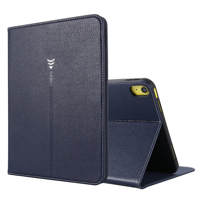 Funda de cuero para tableta con textura de seda GEBEI, For iPad 10th Gen 10.9 2022
