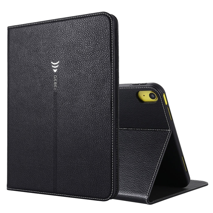 Funda de cuero para tableta con textura de seda GEBEI, For iPad 10th Gen 10.9 2022