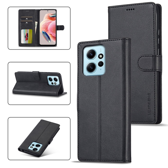 LC.IMEEKE Estuche para teléfono de cuero con textura de becerro, For Xiaomi Redmi A3, For Xiaomi Redmi Note 13 Pro 4G, For Xiaomi Redmi Note 13 4G, For Xiaomi Redmi 13C 4G/5G/Poco C65, For Xiaomi Poco X6 Pro, For Xiaomi Redmi Note 13 5G                ...