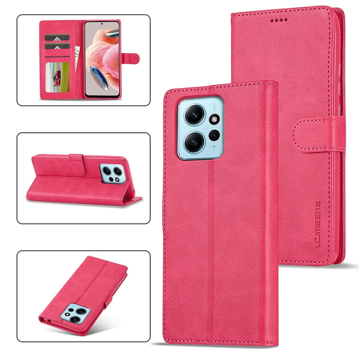 LC.IMEEKE Estuche para teléfono de cuero con textura de becerro, For Xiaomi Redmi A3, For Xiaomi Redmi Note 13 Pro 4G, For Xiaomi Redmi Note 13 4G, For Xiaomi Redmi 13C 4G/5G/Poco C65, For Xiaomi Poco X6 Pro, For Xiaomi Redmi Note 13 5G                ...