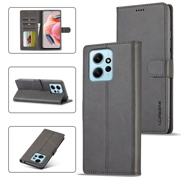 LC.IMEEKE Estuche para teléfono de cuero con textura de becerro, For Xiaomi Redmi A3, For Xiaomi Redmi Note 13 Pro 4G, For Xiaomi Redmi Note 13 4G, For Xiaomi Redmi 13C 4G/5G/Poco C65, For Xiaomi Poco X6 Pro, For Xiaomi Redmi Note 13 5G                ...