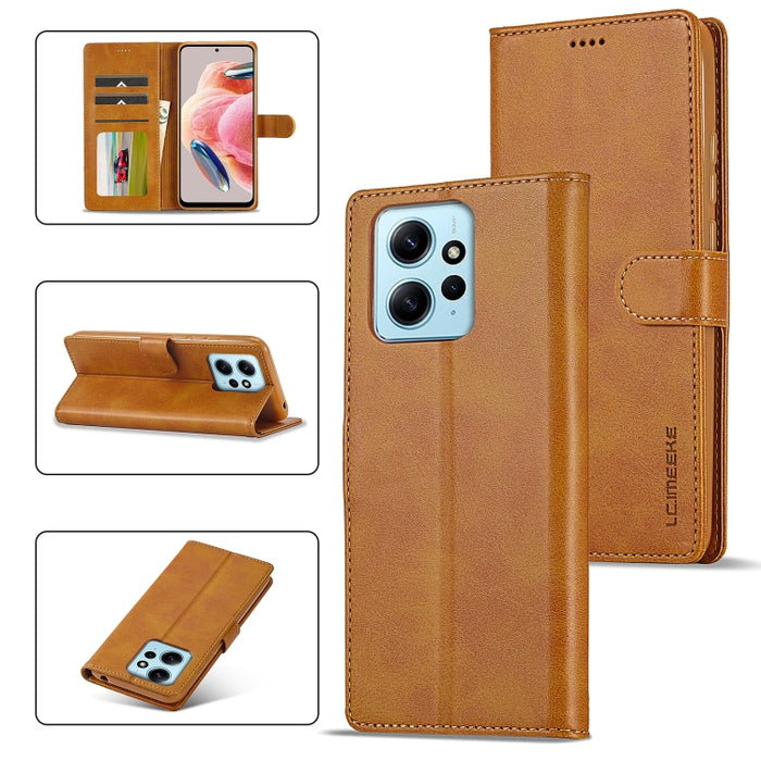 LC.IMEEKE Estuche para teléfono de cuero con textura de becerro, For Xiaomi Redmi A3, For Xiaomi Redmi Note 13 Pro 4G, For Xiaomi Redmi Note 13 4G, For Xiaomi Redmi 13C 4G/5G/Poco C65, For Xiaomi Poco X6 Pro, For Xiaomi Redmi Note 13 5G                ...