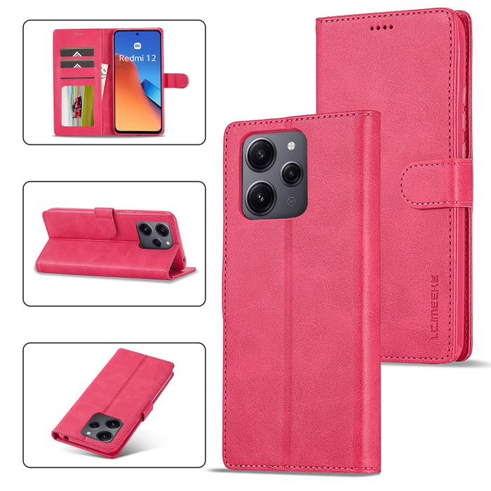 LC.IMEEKE Estuche para teléfono de cuero con textura de becerro, For Xiaomi Redmi A3, For Xiaomi Redmi Note 13 Pro 4G, For Xiaomi Redmi Note 13 4G, For Xiaomi Redmi 13C 4G/5G/Poco C65, For Xiaomi Poco X6 Pro, For Xiaomi Redmi Note 13 5G                ...