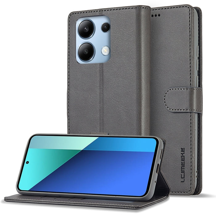 LC.IMEEKE Estuche para teléfono de cuero con textura de becerro, For Xiaomi Redmi A3, For Xiaomi Redmi Note 13 Pro 4G, For Xiaomi Redmi Note 13 4G, For Xiaomi Redmi 13C 4G/5G/Poco C65, For Xiaomi Poco X6 Pro, For Xiaomi Redmi Note 13 5G                ...