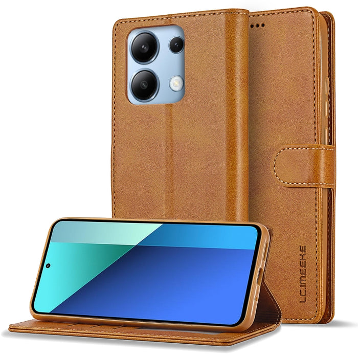 LC.IMEEKE Estuche para teléfono de cuero con textura de becerro, For Xiaomi Redmi A3, For Xiaomi Redmi Note 13 Pro 4G, For Xiaomi Redmi Note 13 4G, For Xiaomi Redmi 13C 4G/5G/Poco C65, For Xiaomi Poco X6 Pro, For Xiaomi Redmi Note 13 5G                ...
