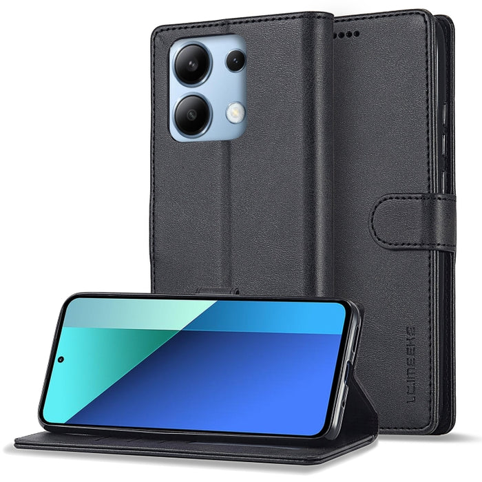 LC.IMEEKE Estuche para teléfono de cuero con textura de becerro, For Xiaomi Redmi A3, For Xiaomi Redmi Note 13 Pro 4G, For Xiaomi Redmi Note 13 4G, For Xiaomi Redmi 13C 4G/5G/Poco C65, For Xiaomi Poco X6 Pro, For Xiaomi Redmi Note 13 5G                ...