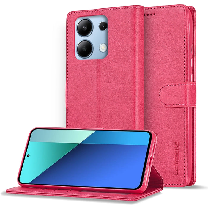 LC.IMEEKE Estuche para teléfono de cuero con textura de becerro, For Xiaomi Redmi A3, For Xiaomi Redmi Note 13 Pro 4G, For Xiaomi Redmi Note 13 4G, For Xiaomi Redmi 13C 4G/5G/Poco C65, For Xiaomi Poco X6 Pro, For Xiaomi Redmi Note 13 5G                ...