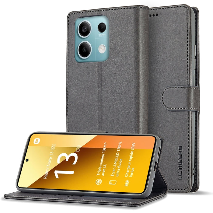 LC.IMEEKE Estuche para teléfono de cuero con textura de becerro, For Xiaomi Redmi A3, For Xiaomi Redmi Note 13 Pro 4G, For Xiaomi Redmi Note 13 4G, For Xiaomi Redmi 13C 4G/5G/Poco C65, For Xiaomi Poco X6 Pro, For Xiaomi Redmi Note 13 5G                ...