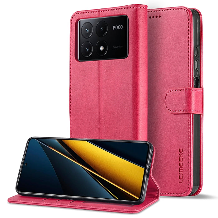 LC.IMEEKE Estuche para teléfono de cuero con textura de becerro, For Xiaomi Redmi A3, For Xiaomi Redmi Note 13 Pro 4G, For Xiaomi Redmi Note 13 4G, For Xiaomi Redmi 13C 4G/5G/Poco C65, For Xiaomi Poco X6 Pro, For Xiaomi Redmi Note 13 5G                ...