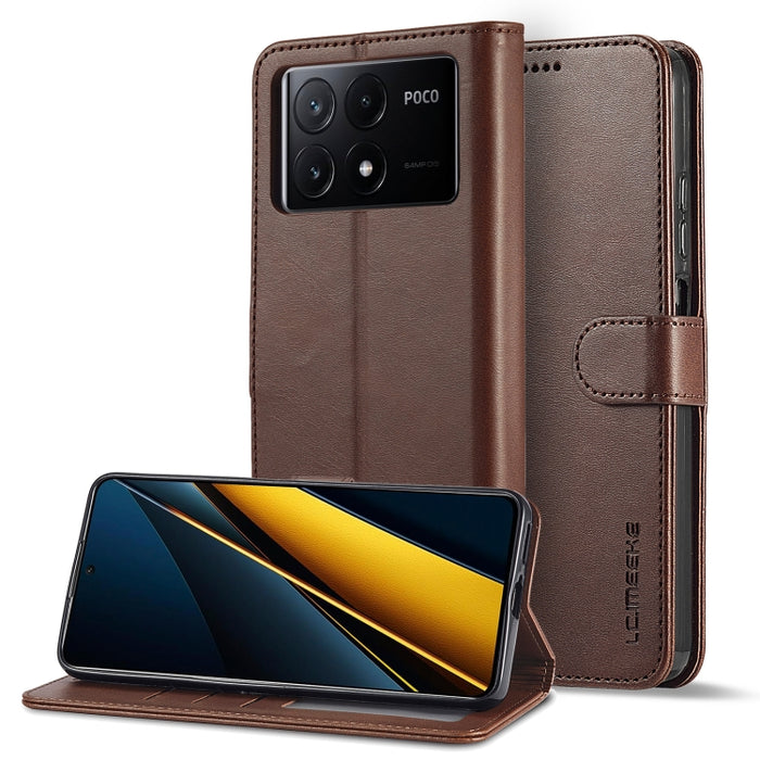 LC.IMEEKE Estuche para teléfono de cuero con textura de becerro, For Xiaomi Redmi A3, For Xiaomi Redmi Note 13 Pro 4G, For Xiaomi Redmi Note 13 4G, For Xiaomi Redmi 13C 4G/5G/Poco C65, For Xiaomi Poco X6 Pro, For Xiaomi Redmi Note 13 5G                ...