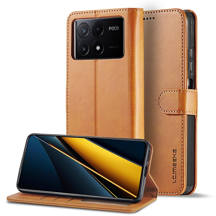 LC.IMEEKE Estuche para teléfono de cuero con textura de becerro, For Xiaomi Redmi A3, For Xiaomi Redmi Note 13 Pro 4G, For Xiaomi Redmi Note 13 4G, For Xiaomi Redmi 13C 4G/5G/Poco C65, For Xiaomi Poco X6 Pro, For Xiaomi Redmi Note 13 5G                ...