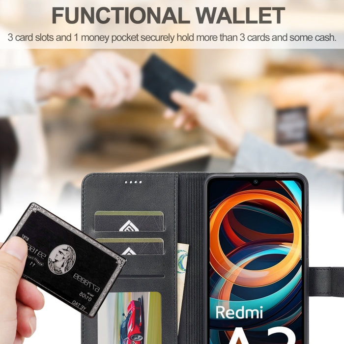 LC.IMEEKE Estuche para teléfono de cuero con textura de becerro, For Xiaomi Redmi A3, For Xiaomi Redmi Note 13 Pro 4G, For Xiaomi Redmi Note 13 4G, For Xiaomi Redmi 13C 4G/5G/Poco C65, For Xiaomi Poco X6 Pro, For Xiaomi Redmi Note 13 5G                ...