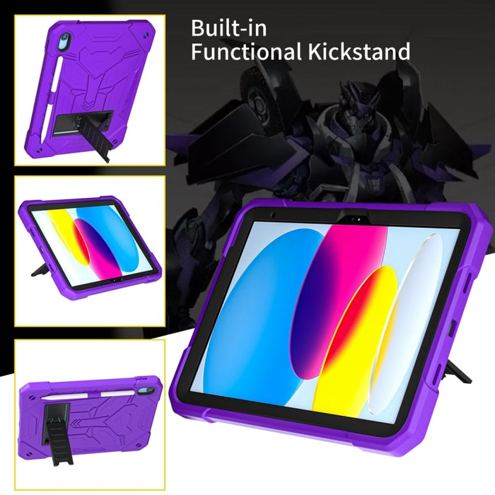 Bumblebee Silicone + PC Funda para tablet a prueba de golpes con soporte, For iPad 10th Gen 10.9 2022