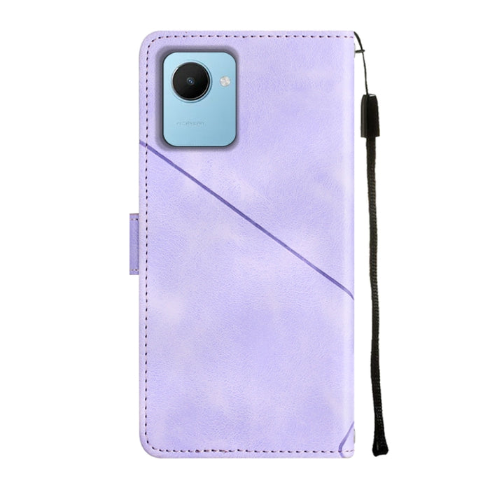 Estuche para teléfono de cuero en relieve con tacto de piel, For Realme C30s, For Xiaomi Redmi Note 12 4G Global, For Samsung Galaxy Note8, For Samsung Galaxy Note9, For Samsung Galaxy Note10 Pro / Note10 Pro 5G / Note10+                               ...