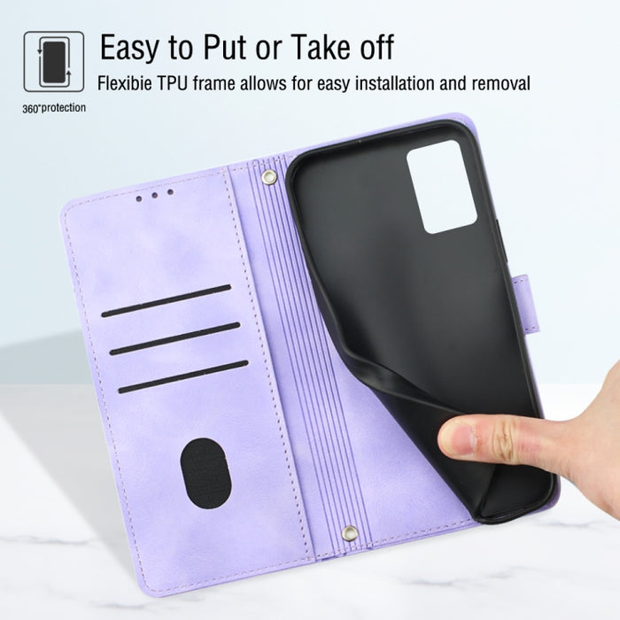 Estuche para teléfono de cuero en relieve con tacto de piel, For Realme C30s, For Xiaomi Redmi Note 12 4G Global, For Samsung Galaxy Note8, For Samsung Galaxy Note9, For Samsung Galaxy Note10 Pro / Note10 Pro 5G / Note10+                               ...