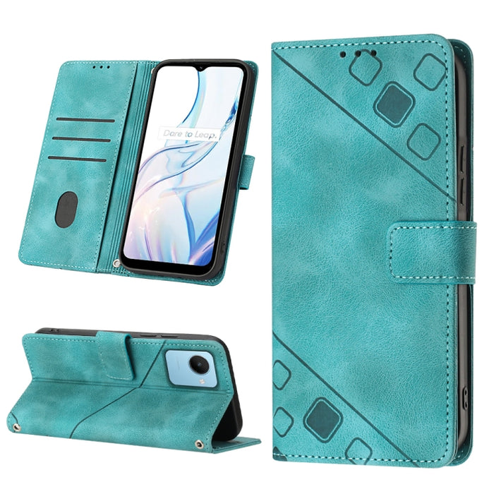 Estuche para teléfono de cuero en relieve con tacto de piel, For Realme C30s, For Xiaomi Redmi Note 12 4G Global, For Samsung Galaxy Note8, For Samsung Galaxy Note9, For Samsung Galaxy Note10 Pro / Note10 Pro 5G / Note10+                               ...