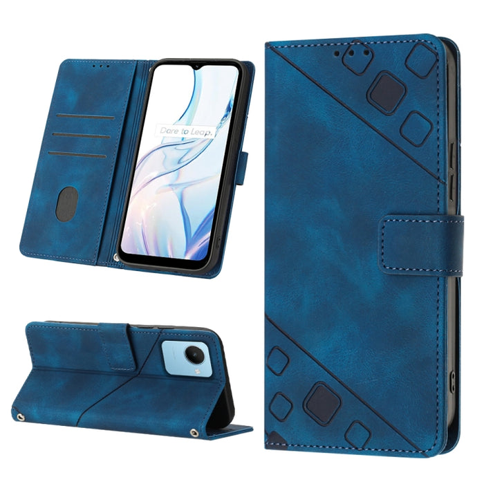 Estuche para teléfono de cuero en relieve con tacto de piel, For Realme C30s, For Xiaomi Redmi Note 12 4G Global, For Samsung Galaxy Note8, For Samsung Galaxy Note9, For Samsung Galaxy Note10 Pro / Note10 Pro 5G / Note10+                               ...