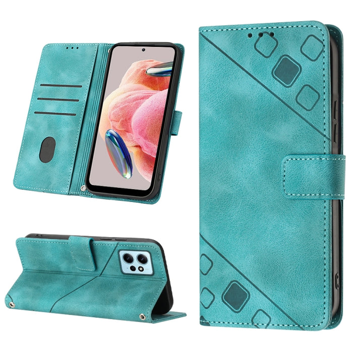 Estuche para teléfono de cuero en relieve con tacto de piel, For Realme C30s, For Xiaomi Redmi Note 12 4G Global, For Samsung Galaxy Note8, For Samsung Galaxy Note9, For Samsung Galaxy Note10 Pro / Note10 Pro 5G / Note10+                               ...