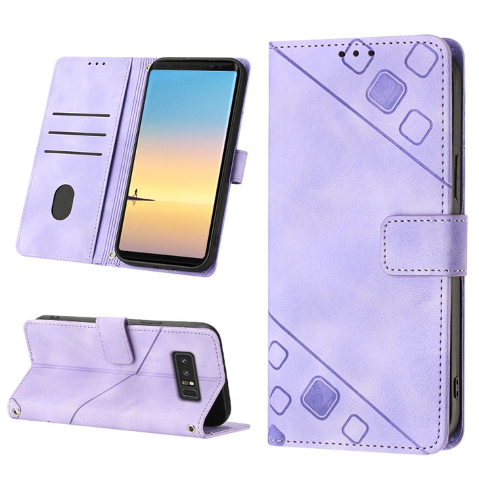 Estuche para teléfono de cuero en relieve con tacto de piel, For Realme C30s, For Xiaomi Redmi Note 12 4G Global, For Samsung Galaxy Note8, For Samsung Galaxy Note9, For Samsung Galaxy Note10 Pro / Note10 Pro 5G / Note10+                               ...