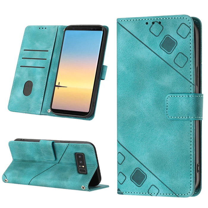 Estuche para teléfono de cuero en relieve con tacto de piel, For Realme C30s, For Xiaomi Redmi Note 12 4G Global, For Samsung Galaxy Note8, For Samsung Galaxy Note9, For Samsung Galaxy Note10 Pro / Note10 Pro 5G / Note10+                               ...