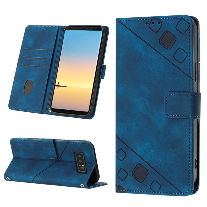Estuche para teléfono de cuero en relieve con tacto de piel, For Realme C30s, For Xiaomi Redmi Note 12 4G Global, For Samsung Galaxy Note8, For Samsung Galaxy Note9, For Samsung Galaxy Note10 Pro / Note10 Pro 5G / Note10+                               ...
